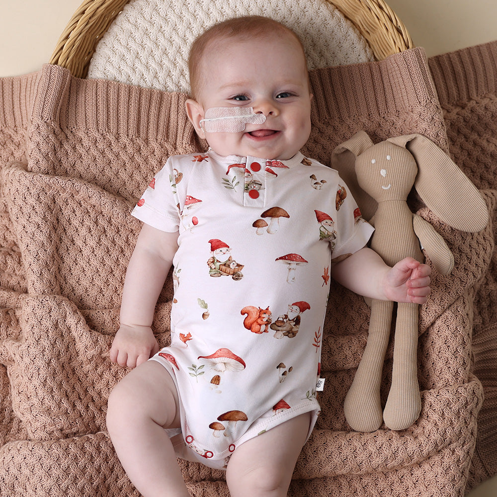 Gnomes Short Sleeve Organic Bodysuit - View 3