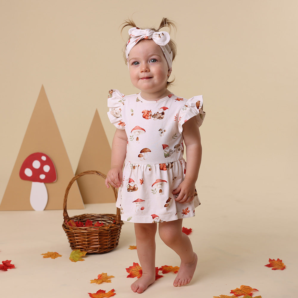 Gnomes Short Sleeve Organic Dress - View 5