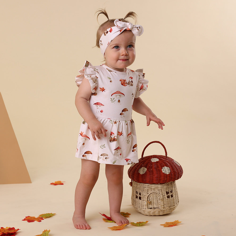 Gnomes Short Sleeve Organic Dress - View 8