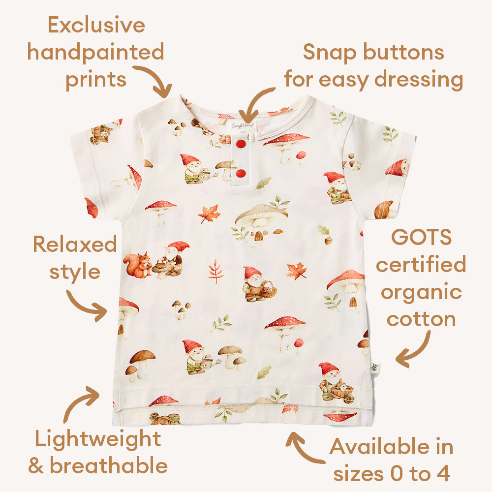 Gnomes Organic Short Sleeve Top - View 7