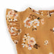 Golden Flower Short Sleeve Organic Bodysuit - Thumbnail 4