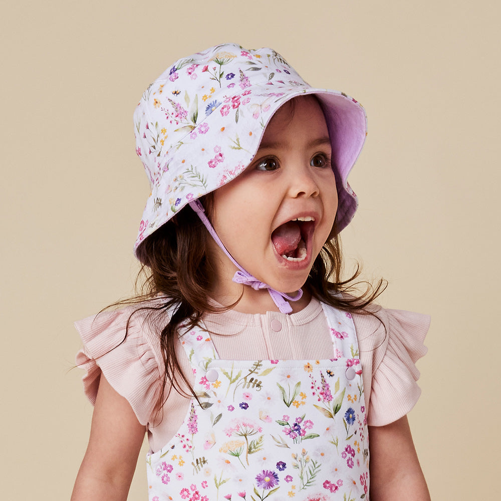 Gracie Reversible Cotton Bucket Hat - View 4