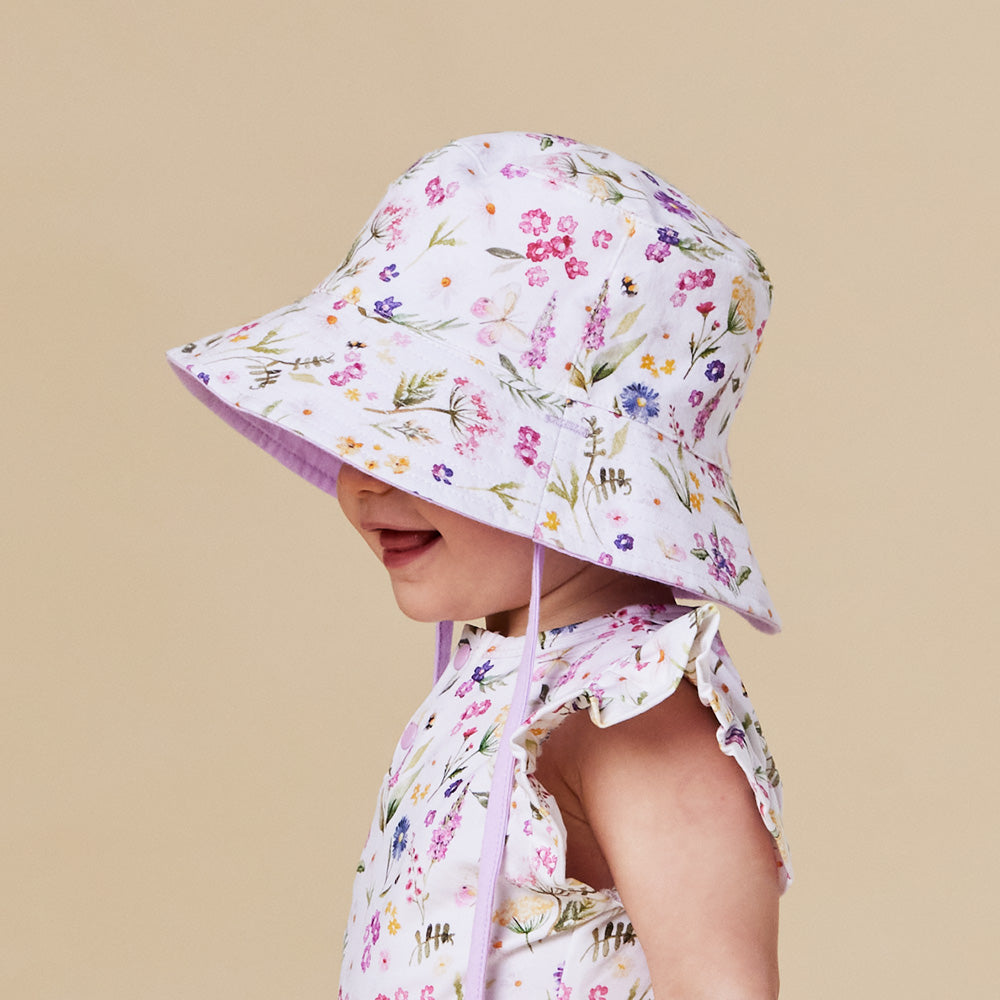 Gracie Reversible Cotton Bucket Hat - View 7