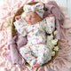 Gracie Organic Snugglesuit Convertible Romper with Frill - Thumbnail 12