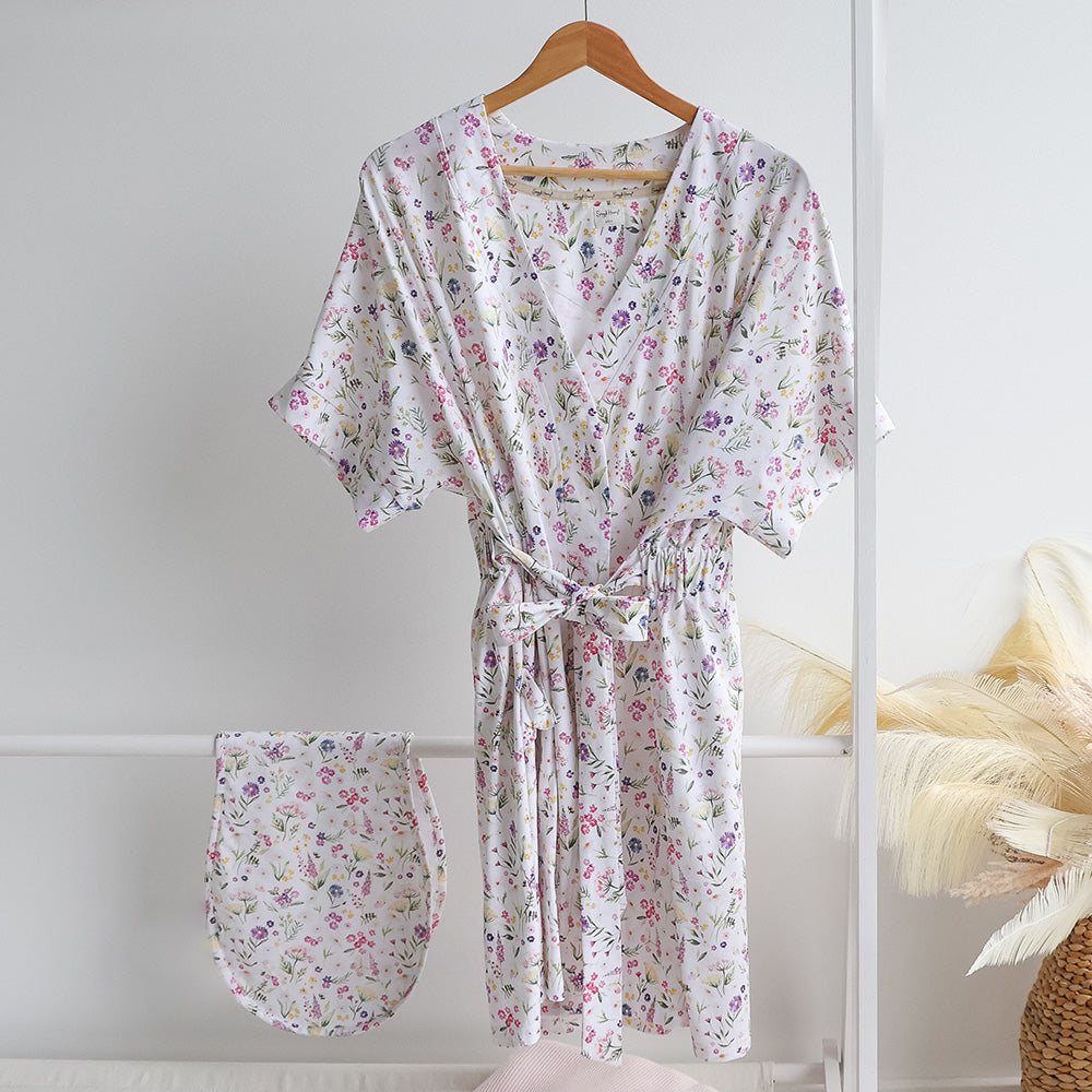 Gracie Organic Maternity Robe - View 5