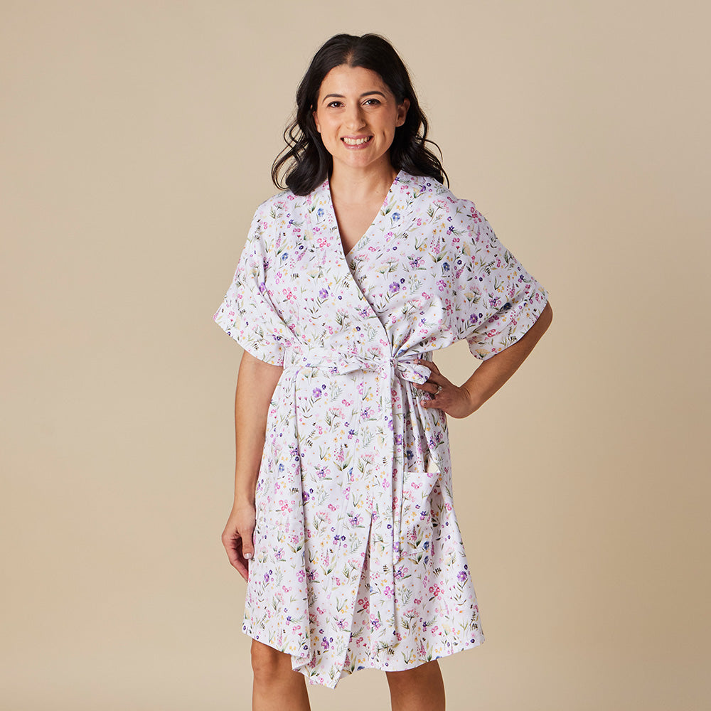 Gracie Organic Maternity Robe - View 15