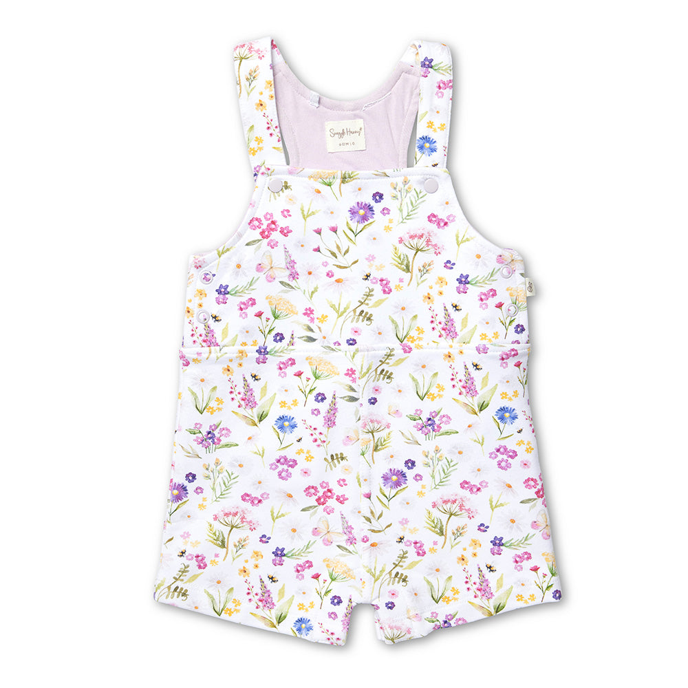 Gracie Organic Snuggle Overall Shorts - View 2