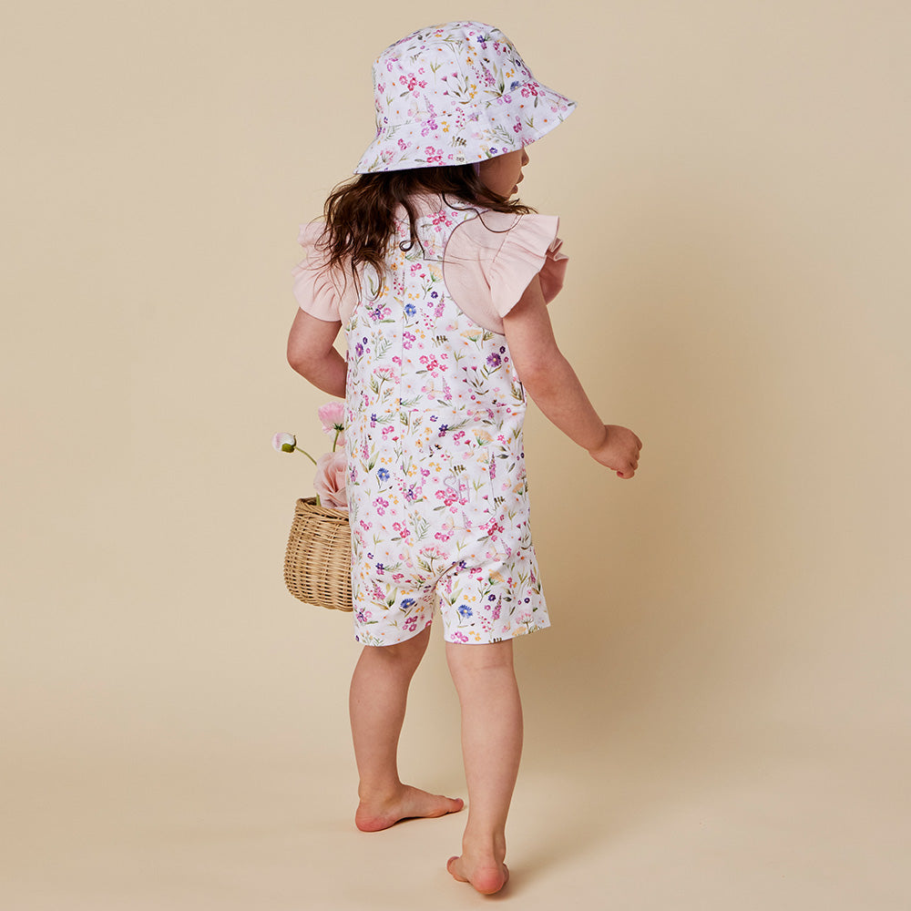 Gracie Organic Snuggle Overall Shorts - View 10