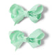 Baby Green Piggy Tail Hair Clips - Pair-Snuggle Hunny