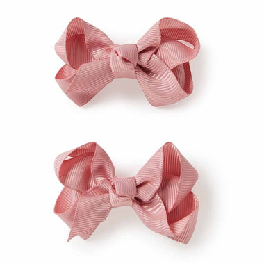 Dusty Pink Piggy Tail Hair Clips - Pair-Snuggle Hunny