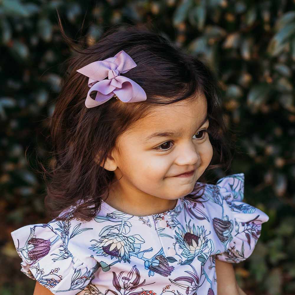 Soft Violet Bow Baby & Toddler Hair Clip