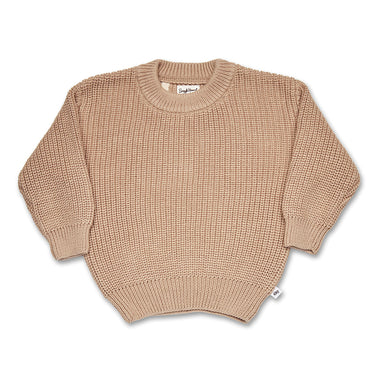 Hazelnut Oversized Cotton Knit Jumper | Snuggle Hunny