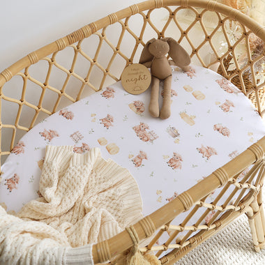 Highland Cows Organic Bassinet Sheet / Change Pad Cover | Snuggle Hunny