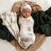 Highland Cows Organic Jersey Wrap & Beanie Set | Snuggle Hunny