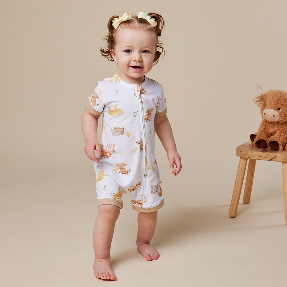 Highland Cows Organic Snuggle Shortie - View 19