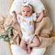 Highland Cows Short Sleeve Organic Bodysuit with Frill - Thumbnail 1