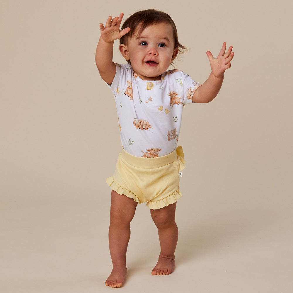 Highland Cows Short Sleeve Organic Bodysuit - View 13