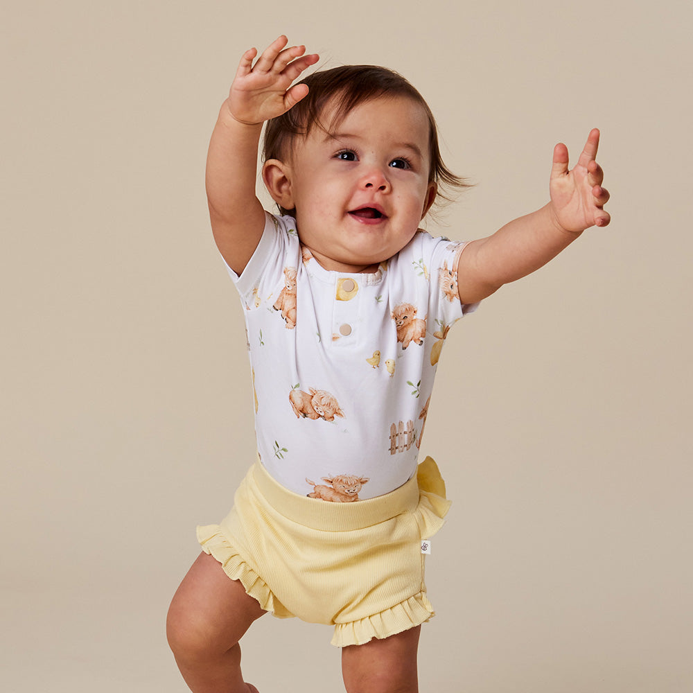 Highland Cows Short Sleeve Organic Bodysuit - View 5