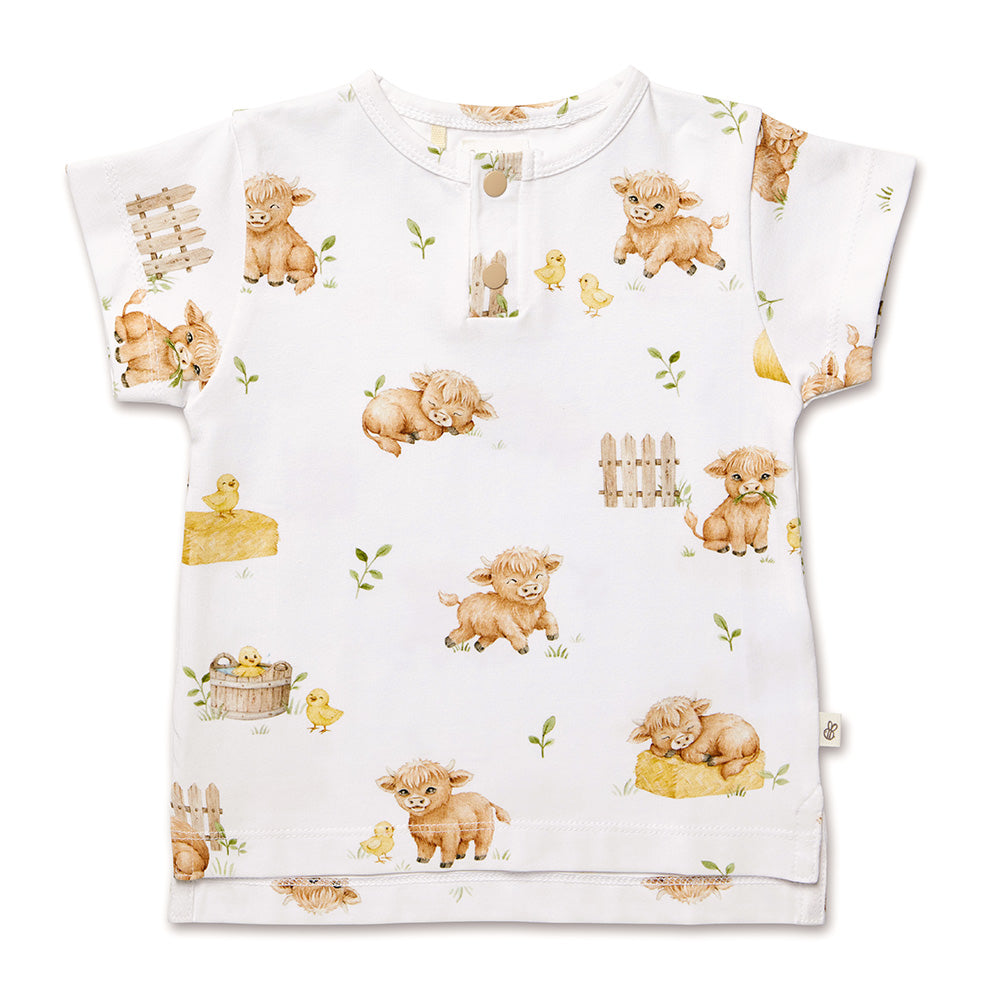 Highland Cows Organic Short Sleeve Top - View 2
