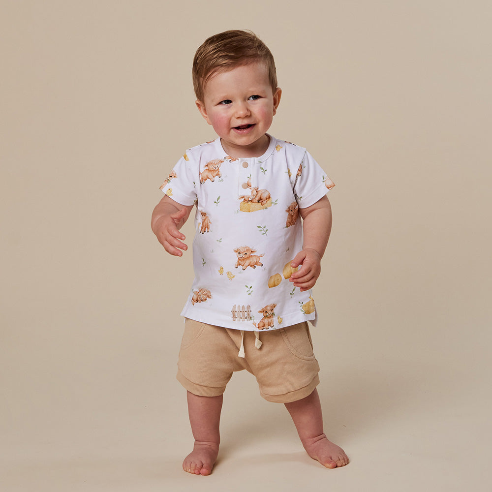 Highland Cows Organic Short Sleeve Top - View 11