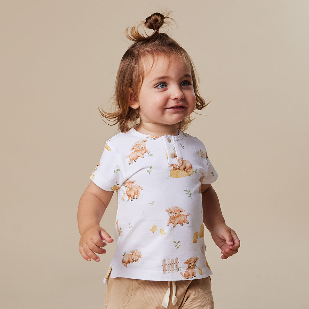 Highland Cows Organic Short Sleeve Top - View 13