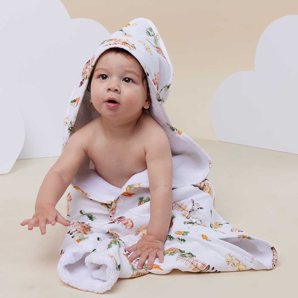 Hooded Towel - Farm Organic Hooded Baby Towel