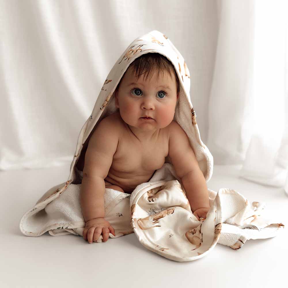 Kanga Organic Baby Towel & Wash Cloth Set - View 9
