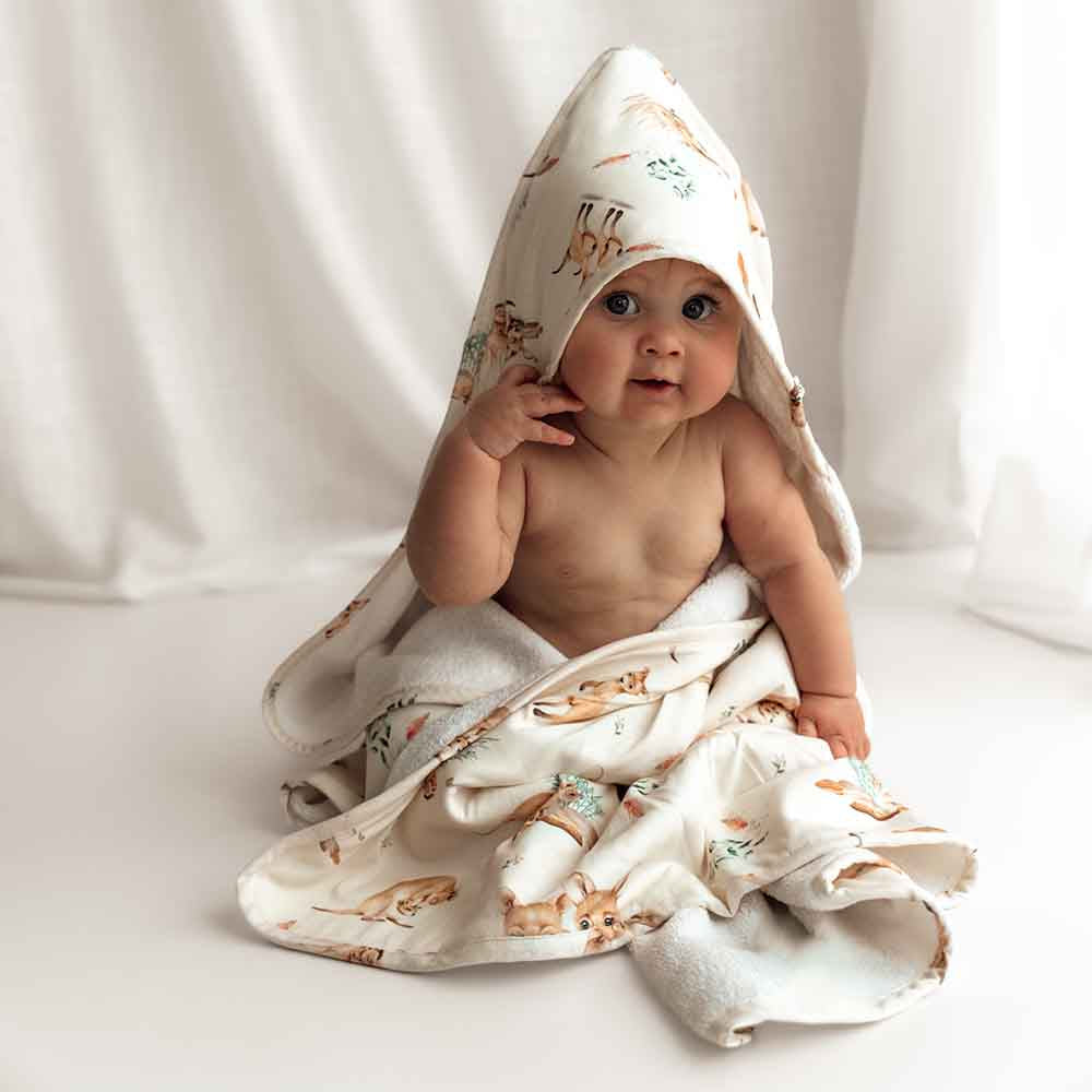 Kanga Organic Hooded Baby Towel - View 1