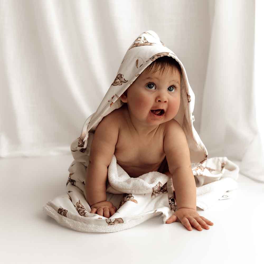 Koala Organic Baby Towel & Wash Cloth Set - View 7
