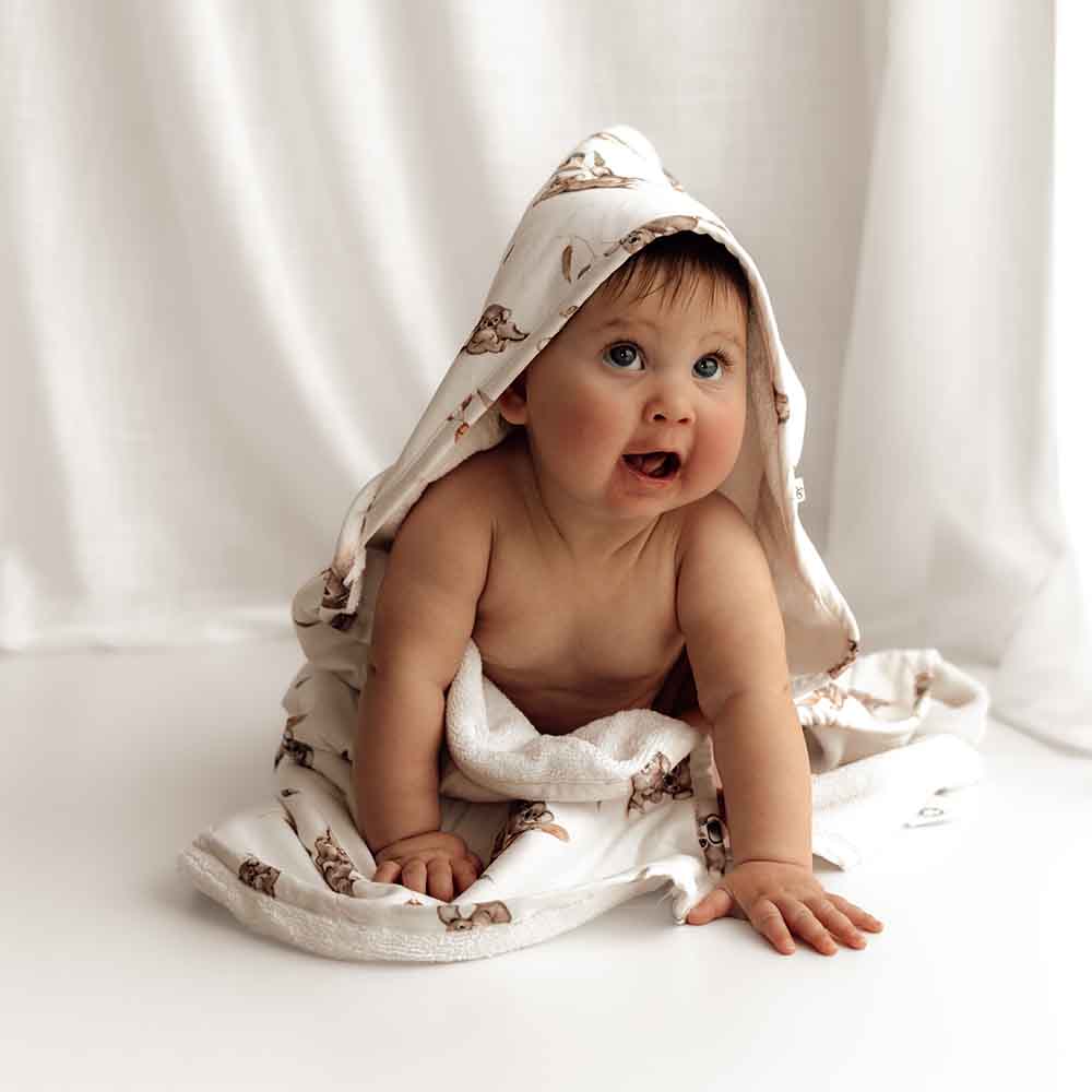 Koala Organic Baby Towel & Wash Cloth Set - View 4