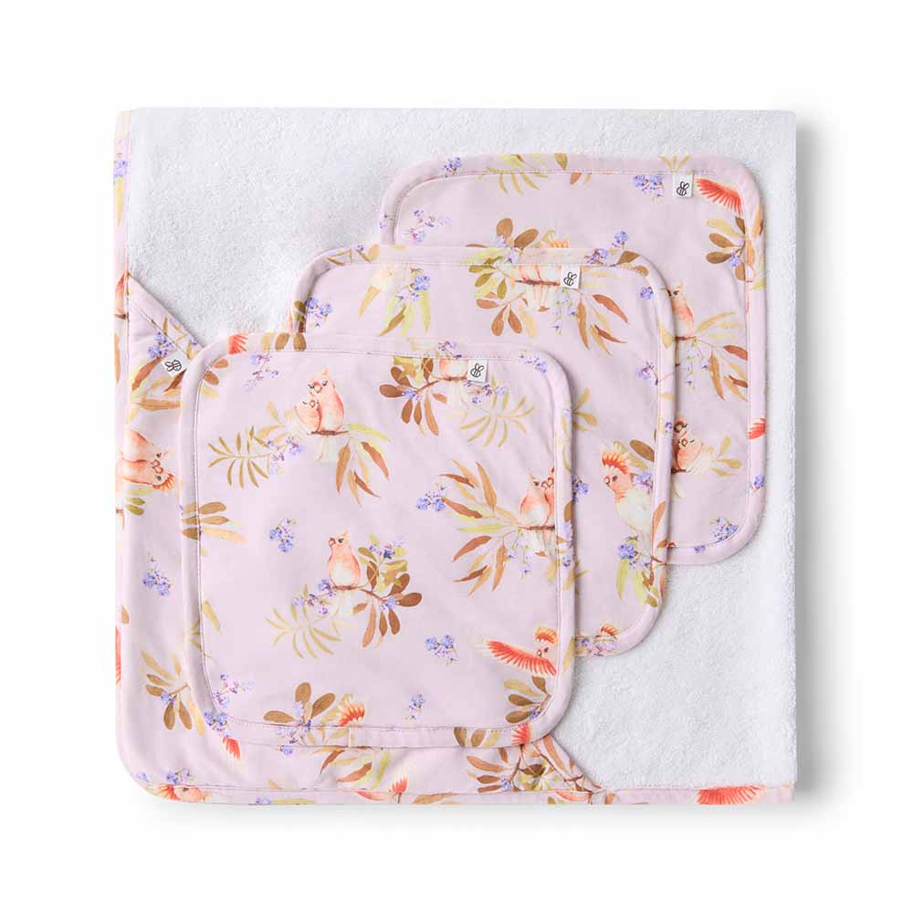 Major Mitchell Organic Baby Towel & Wash Cloth Set - View 1