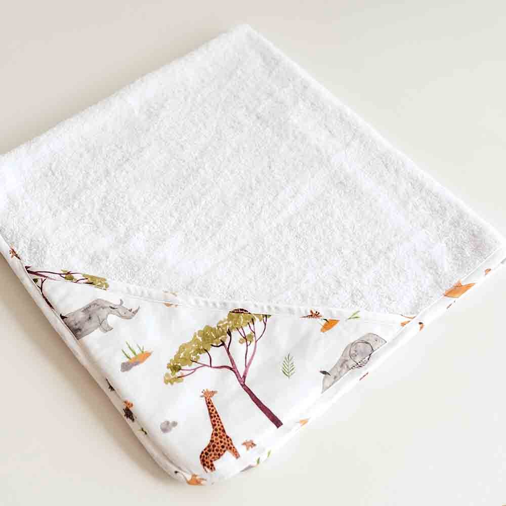 Safari Organic Hooded Baby Towel - View 4