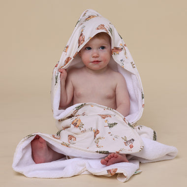 Bears Organic Baby Towel & Wash Cloth Set | Snuggle Hunny