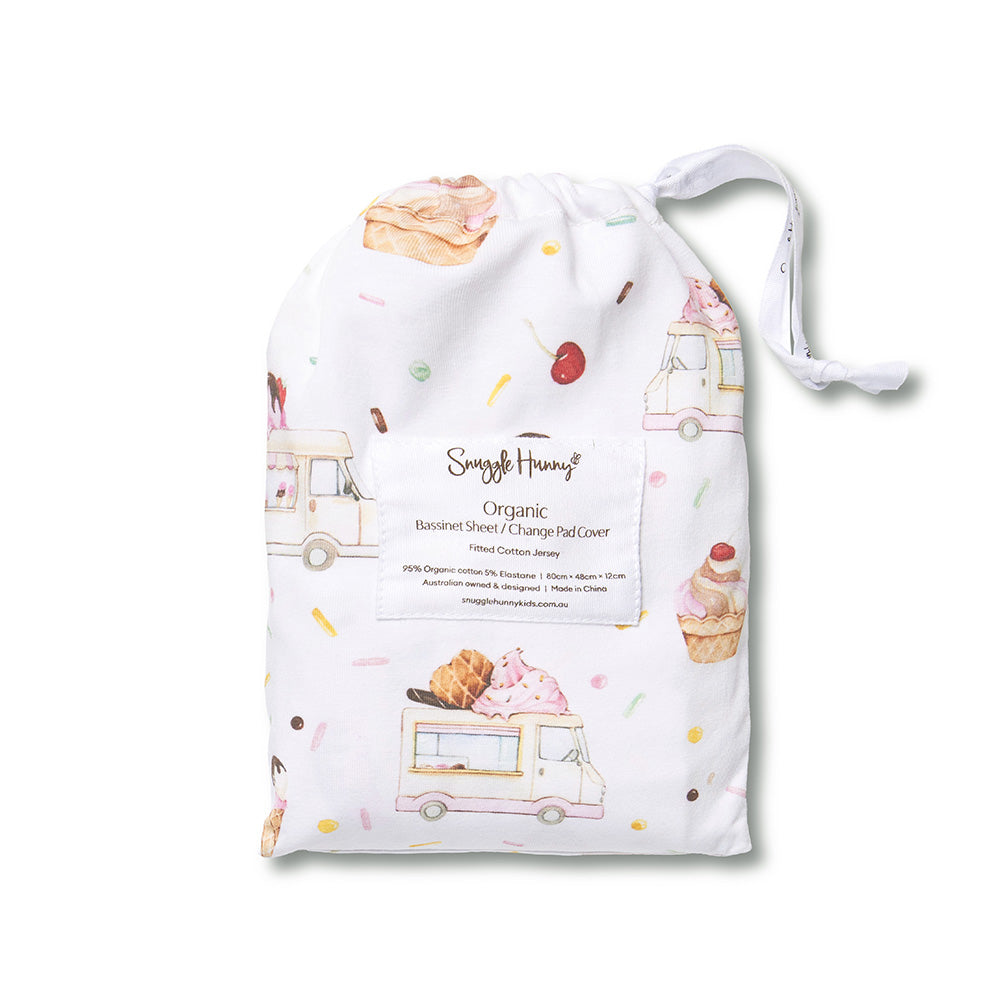 Ice Creams Organic Bassinet Sheet / Change Pad Cover - View 7