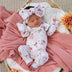 Ice Creams Organic Snugglesuit Convertible Romper with Frill | Snuggle Hunny