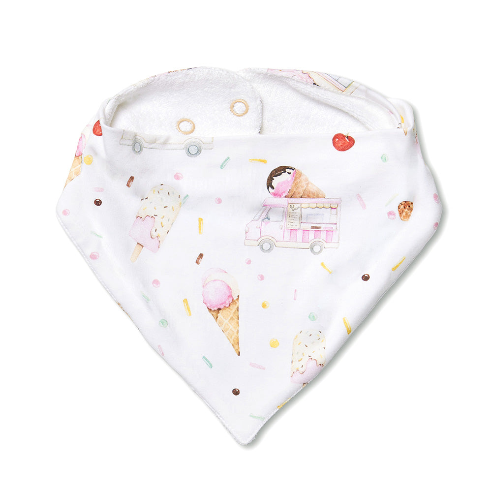 Ice Creams Organic Dribble Bib - View 2