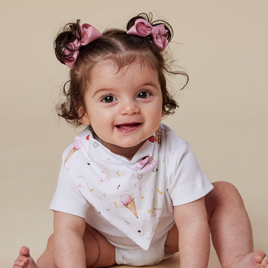 Ice Creams Organic Dribble Bib | Snuggle Hunny