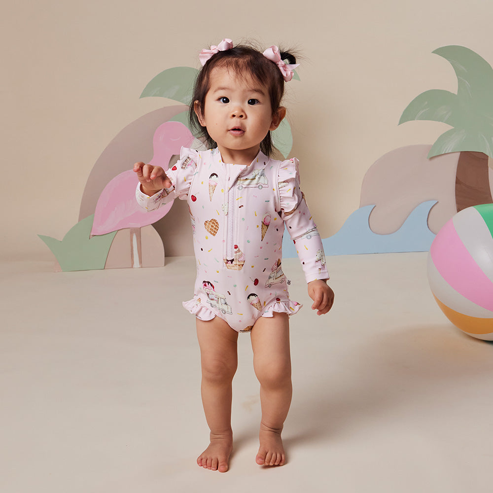 Ice Creams Frill Swimsuit - View 16