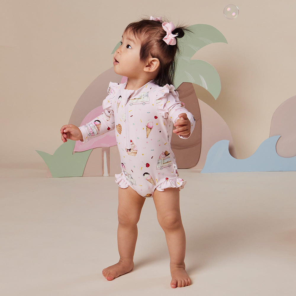 Ice Creams Frill Swimsuit - View 17