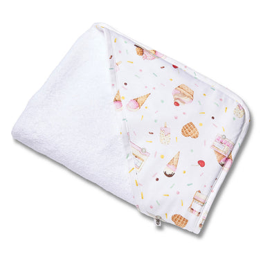Ice Creams Organic Hooded Baby Towel | Snuggle Hunny