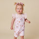 Ice Creams Organic Snuggle Overall Shorts - Thumbnail 4