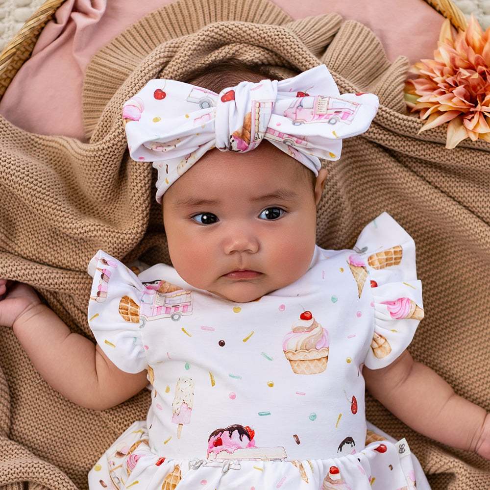 Ice Creams Organic Oversized Bow - View 1