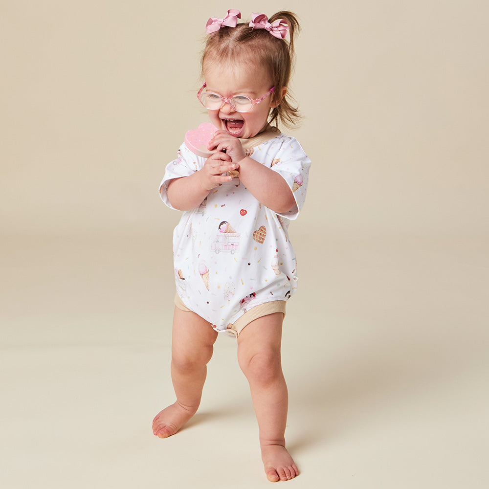 Ice Creams Organic Oversized Romper - View 7