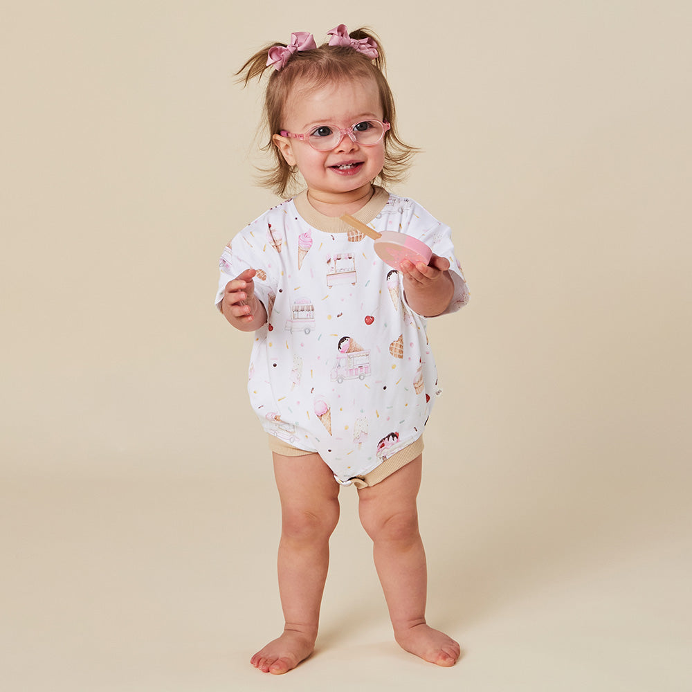 Ice Creams Organic Oversized Romper - View 10
