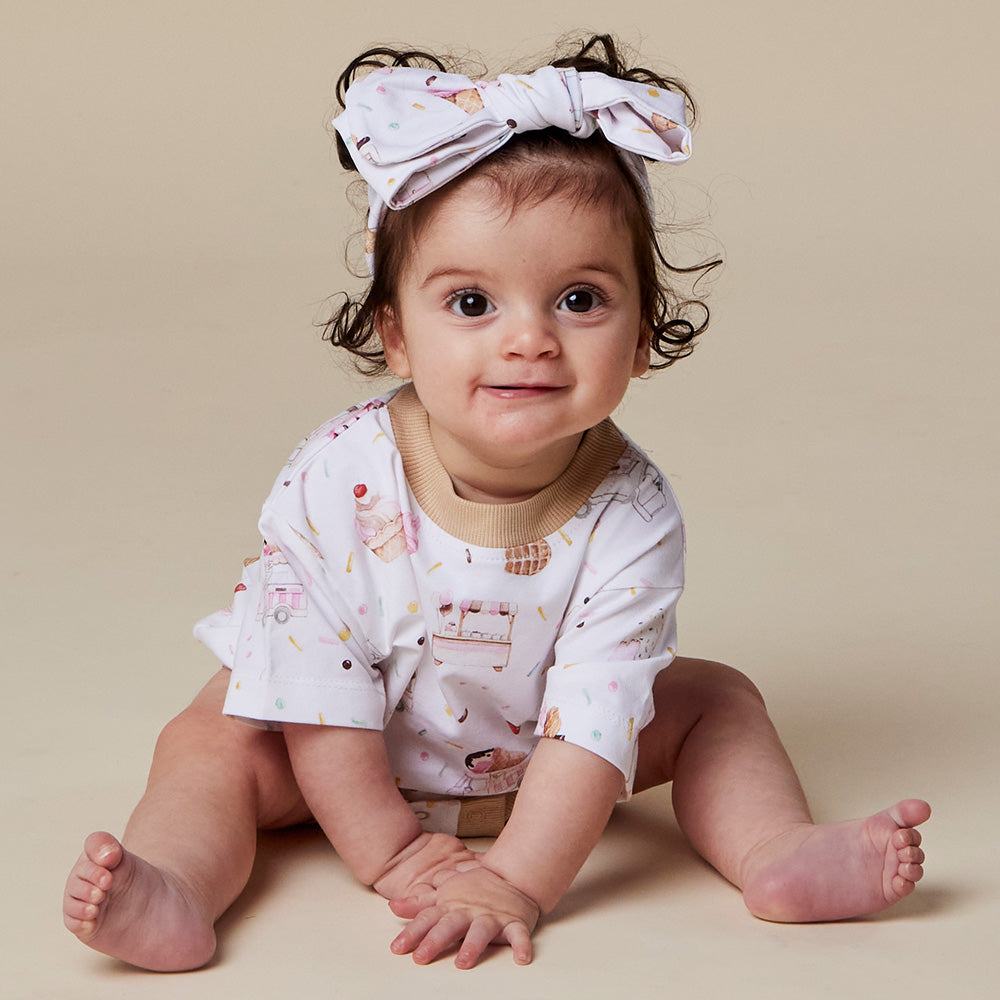 Ice Creams Organic Oversized Romper - View 13