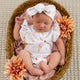 Ice Creams Short Sleeve Organic Bodysuit with Frill - Thumbnail 10