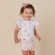 Ice Creams Short Sleeve Organic Bodysuit with Frill - Thumbnail 1