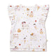 Ice Creams Organic Short Sleeve Top with Frill - Thumbnail 2