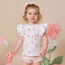 Ice Creams Organic Short Sleeve Top with Frill | Snuggle Hunny