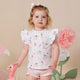 Ice Creams Organic Short Sleeve Top with Frill - Thumbnail 1